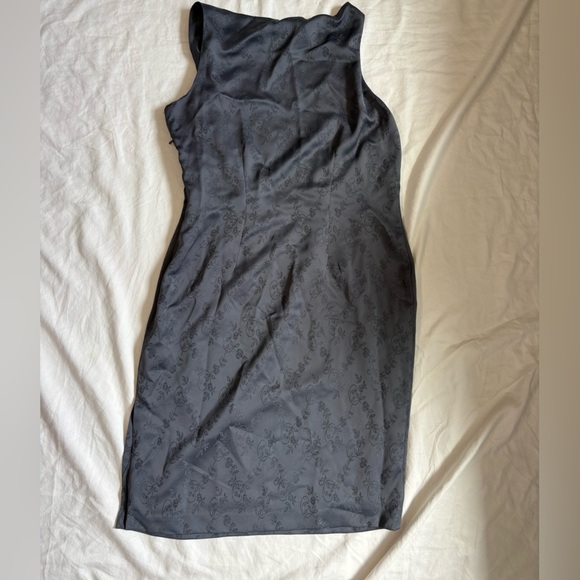 Y2K Floral Jacquard Sheath Dress | Maxxwear | Size 6 | Side Zip - Picture 5 of 9